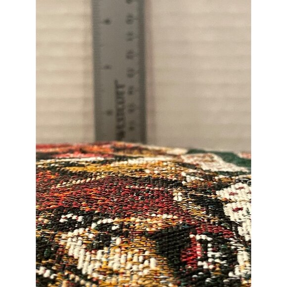 Dogs Playing Poker Tapestry Throw Pillow 18"x18" With Zippered Closure & Poly-Fi - Picture 7 of 8